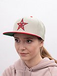 Бейсболка AMERICAN NEEDLE арт. 400A1V-HOS Hollywood Stars 400 Series MILB (серый / красный)